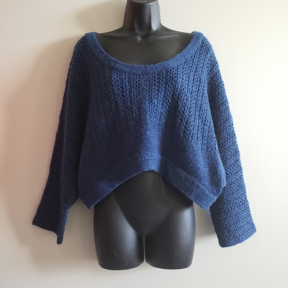 Moda International Cropped Knit Sweater